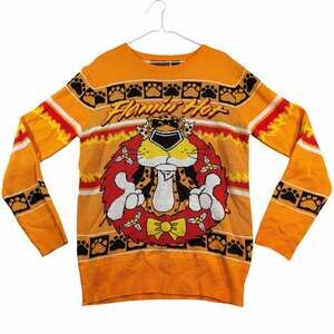 Cheetos Flamin' Hot Chester Cheetah Holiday Wreath Ugly Christmas Sweater